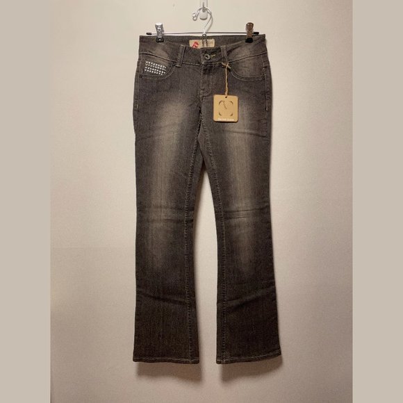 Farlow Denim - Farlow Bootcut Jeans – Black Washed Denim Size 5